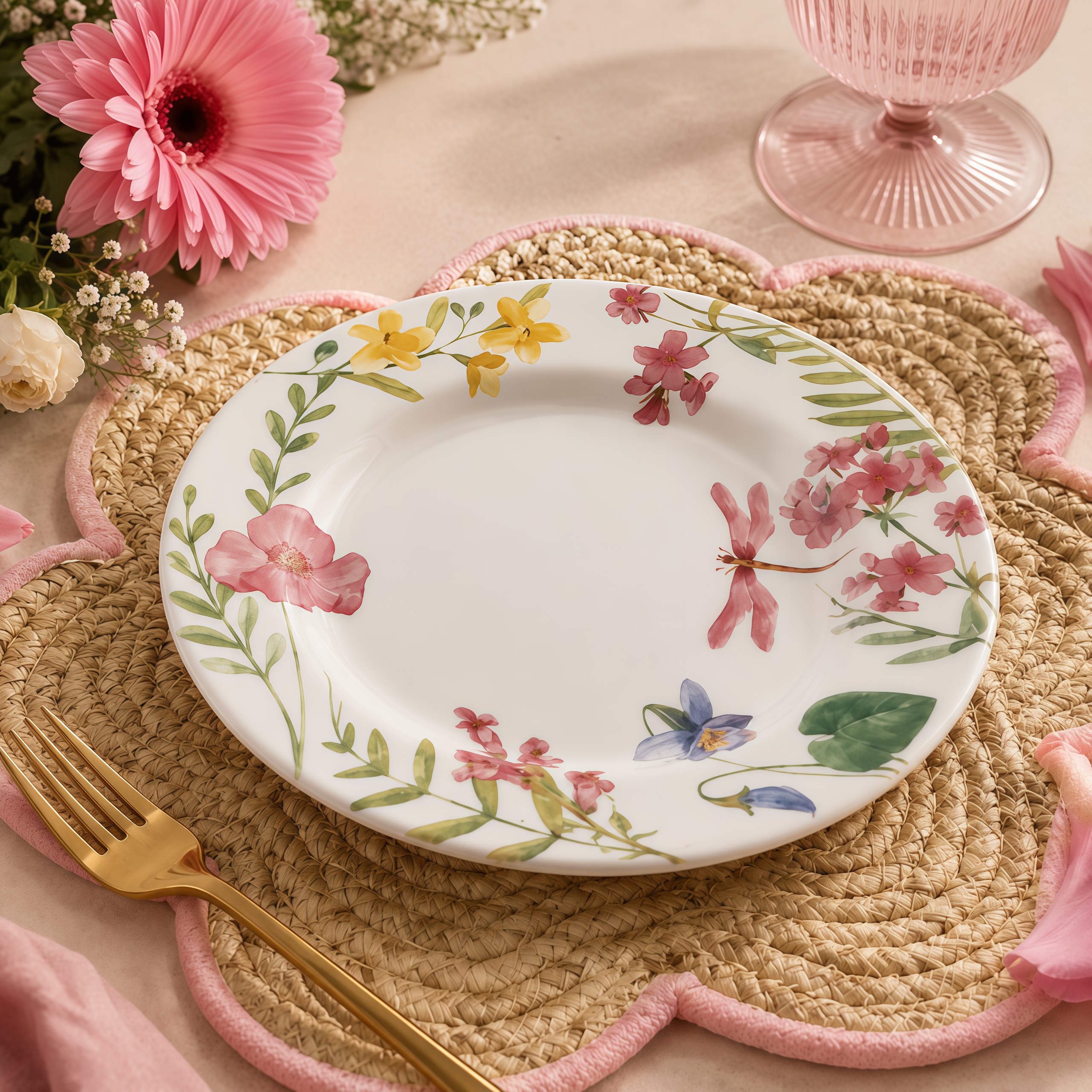 Conjunto de 6 Pratos Sobremesa de Cerâmica 21cm - Alleanza