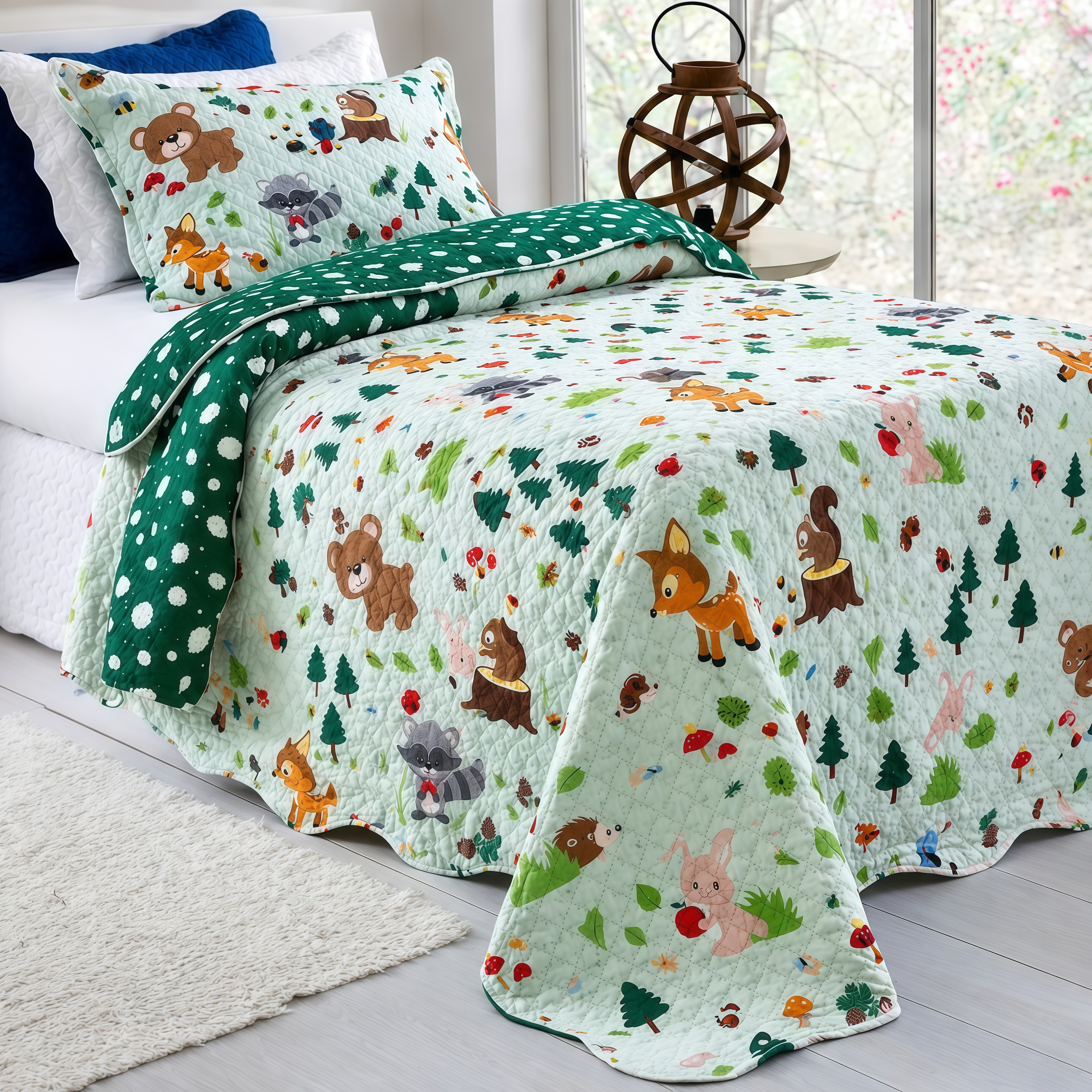 Kit Colcha Cobre Leito Infantil Menino Menina Solteiro 2 Peças