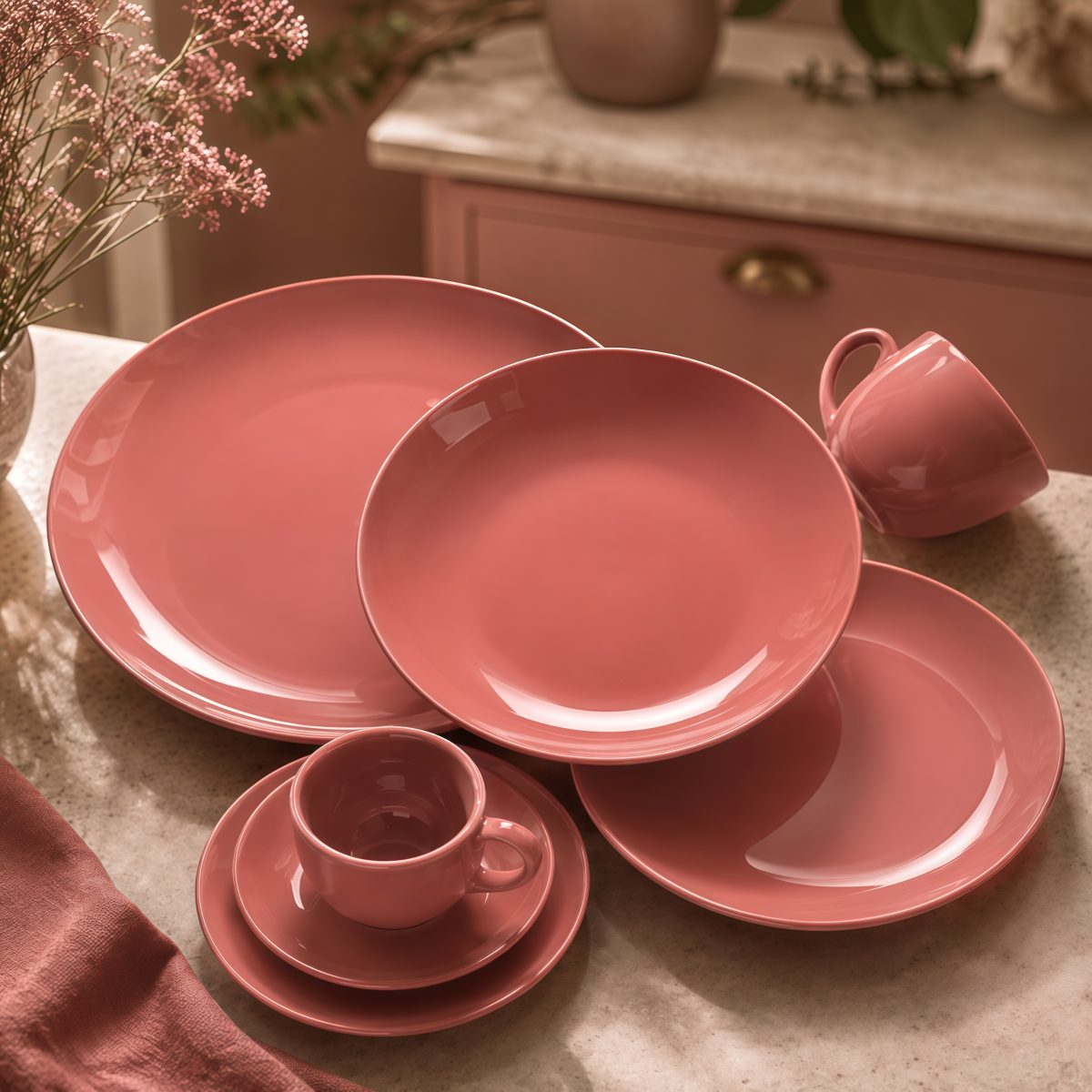 Jogo de Louça em porcelana Linha Mix and Match