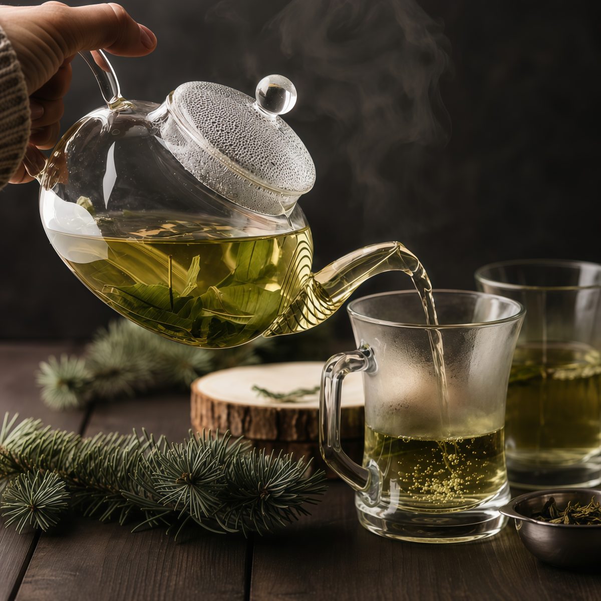Chaleira Bule de Vidro com Infusor Chá - Vai direto ao Fogo - Resistente ao Calor - 800ml