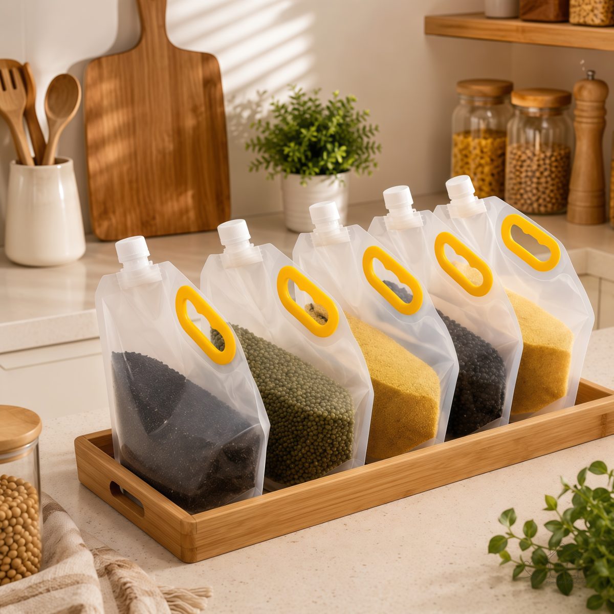 Kit 3 Sacos Herméticos de Armazenar Mantimentos/Grãos/Líquidos/Ração/Cereais com Anti Umidade- 1,5l