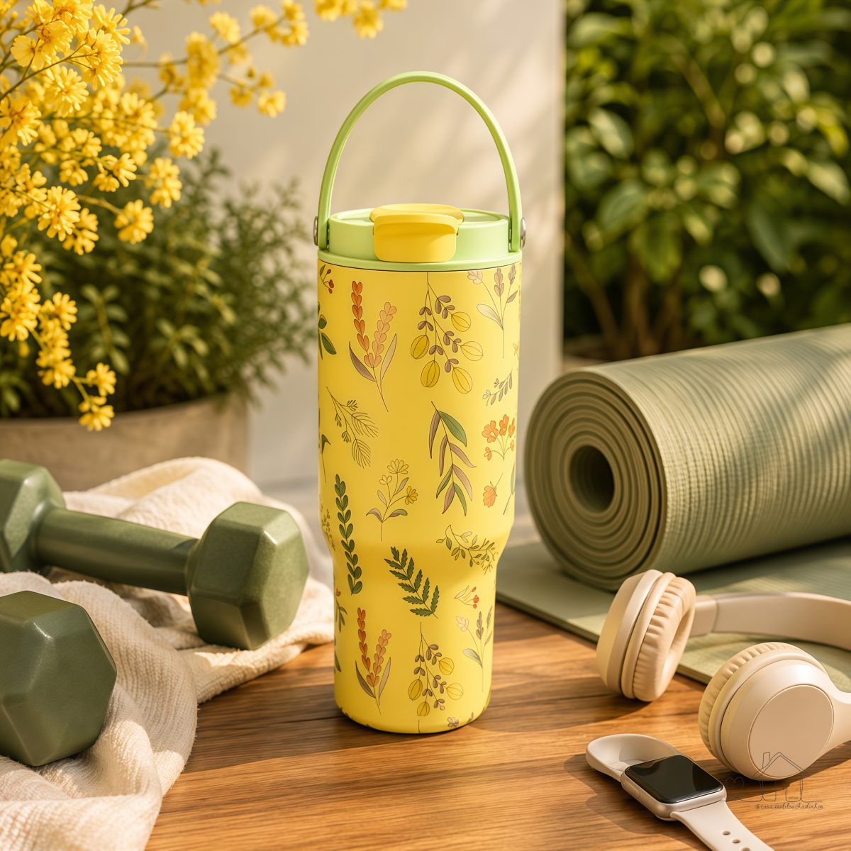 Copo Térmico com Canudo eTampa - Alça 900ml