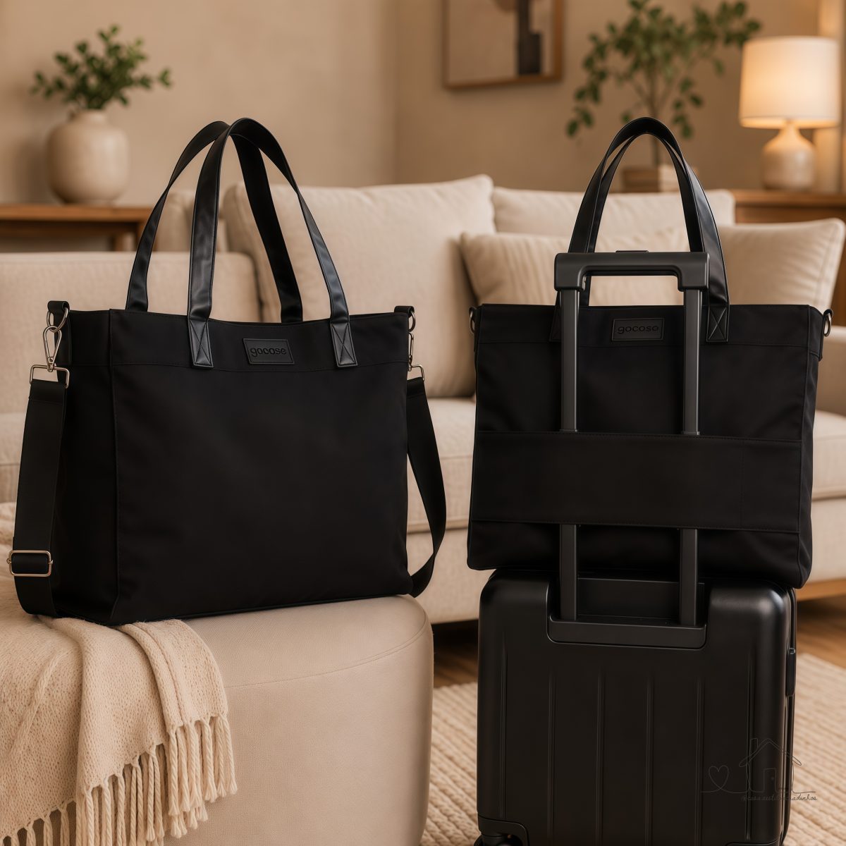 Bolsa Tote Daily Clear Gocase - Leve, Moderna E Minimalista Cor Preto