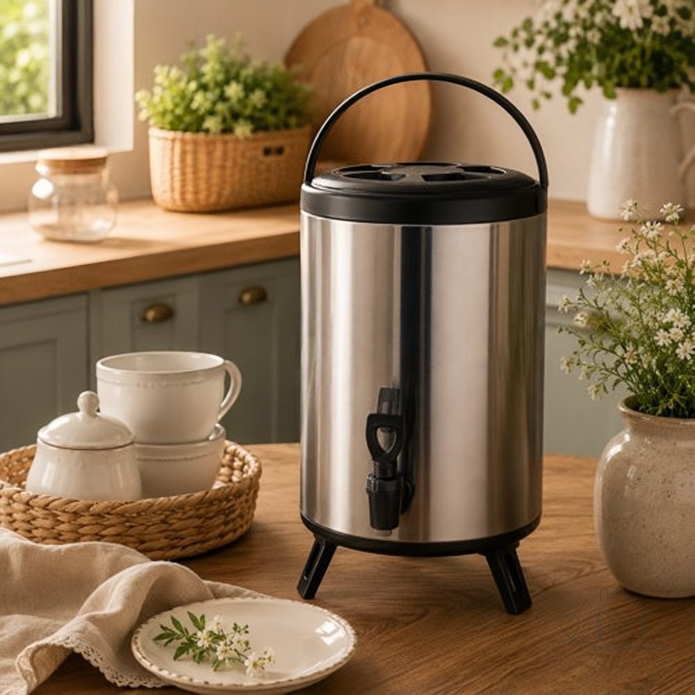 Garrafa Térmica 6L e 8L com Torneira - Mantém Bebidas Quentes/Frias | Para Casa e Eventos