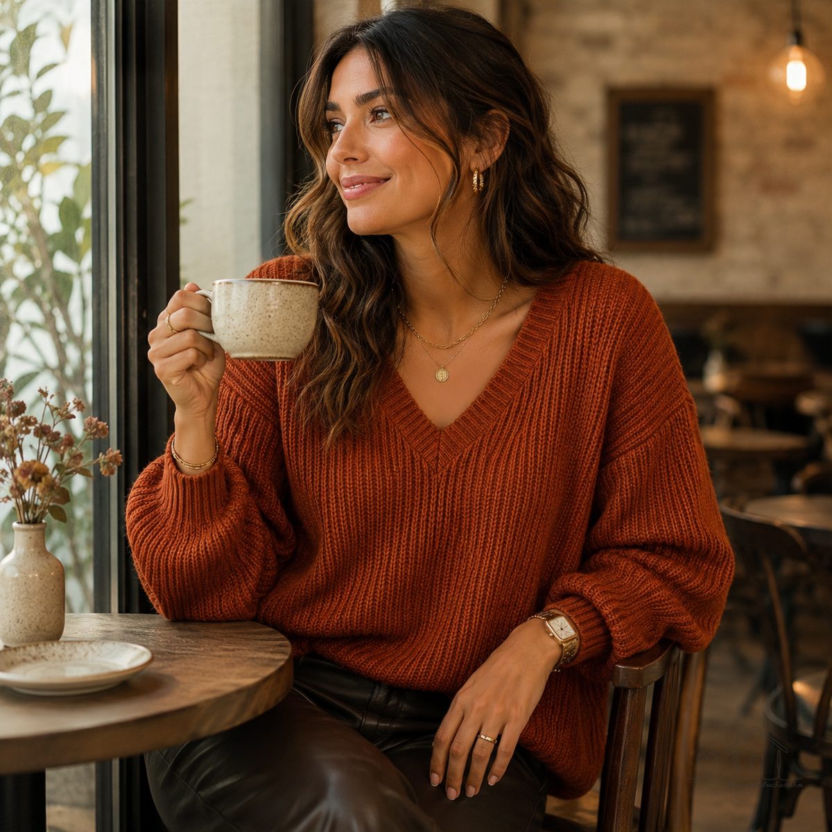 Blusa Feminina de Tricô - Manga Longa Ombro - Inverno - Elegante e Confortável