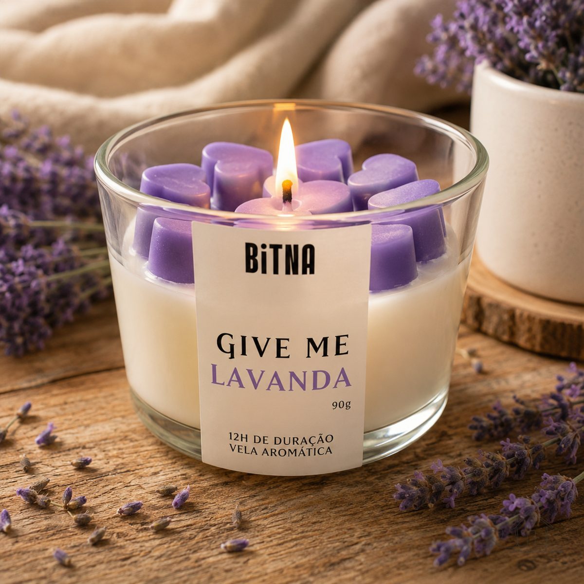 Vela Aromática de Lavanda Perfumada