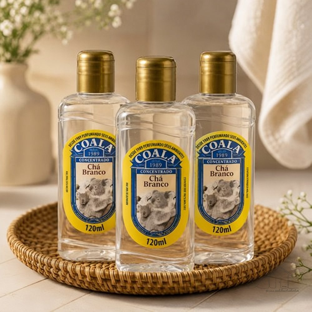 Kit 3 Limpadores de Ambientes Coala Chá Branco - 120ml