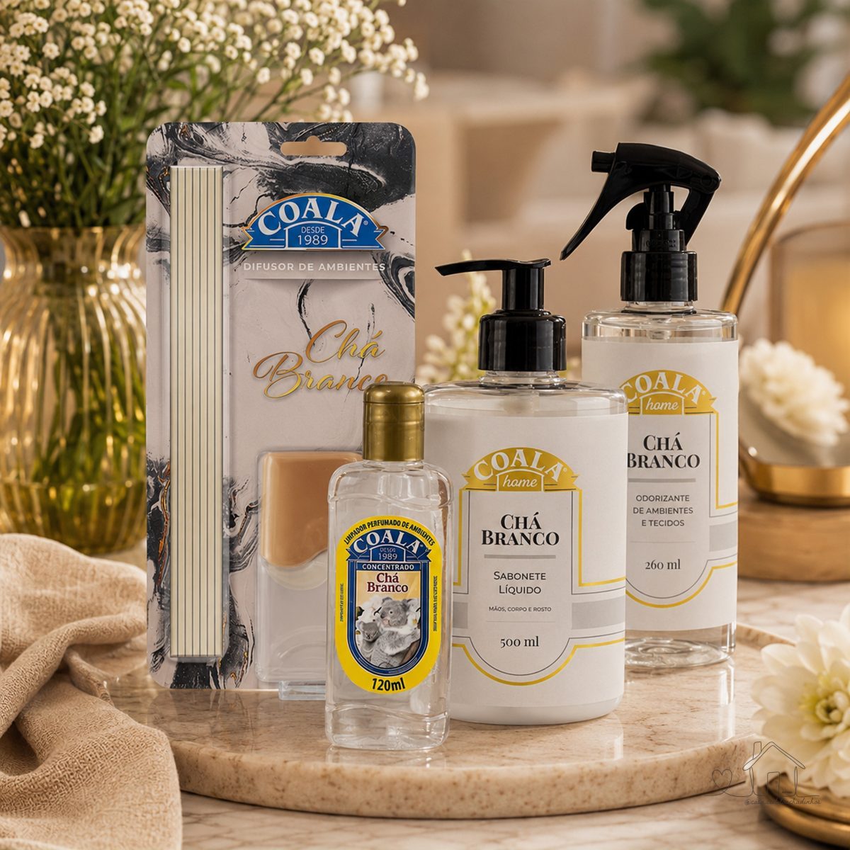 kit Coala Home Chá Branco