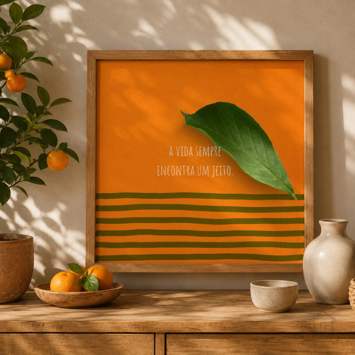 Quadro decorativo A vida sempre encontra um jeito