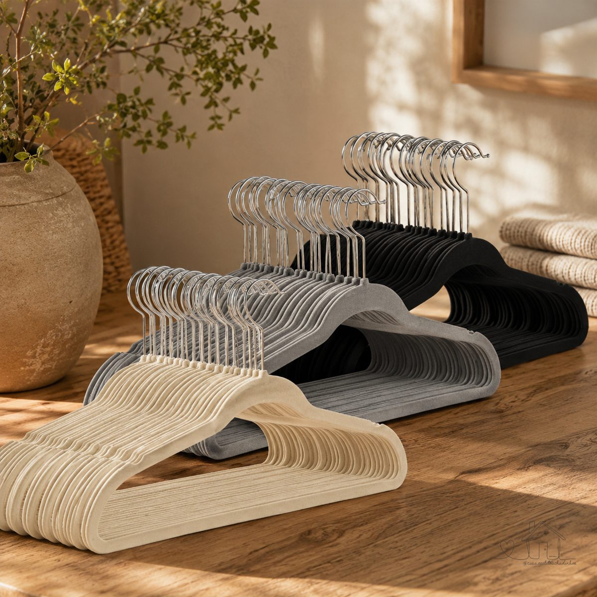 Kit Cabides Veludo Para Roupas Adulto 10 Unidades Fino Resistente