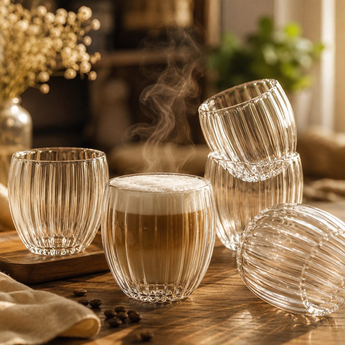 Copos Cafe Camada dupla de Vidro Borossilicato - Termico 90ml