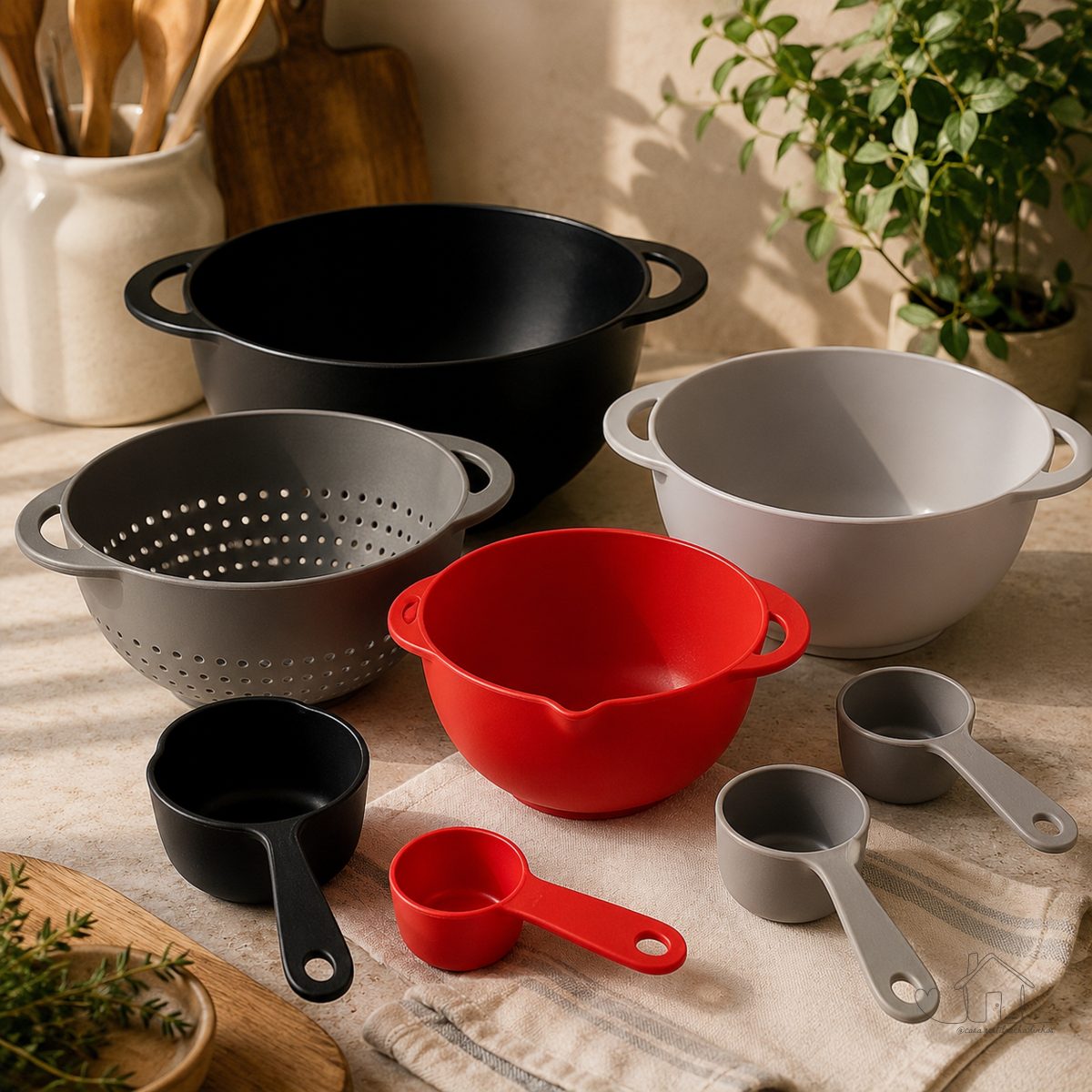Kit Multifunções 8 Peças Tigelas Bowls Cumbucas e Medidores