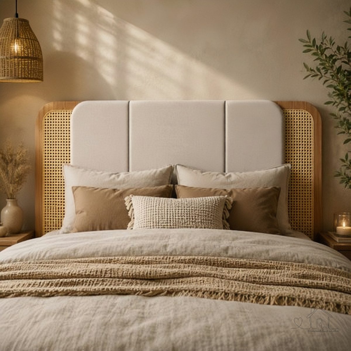 Cabeceira Casal 100% Mdf Freijo/Liso -  Dalla Costa