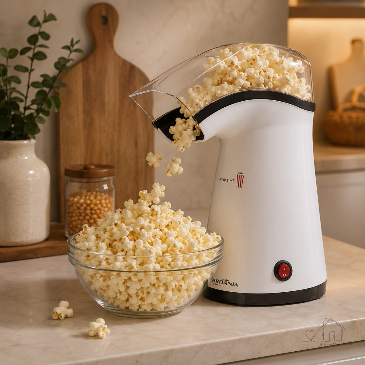 Pipoqueira Britânia Pop Time, Branco, 127V