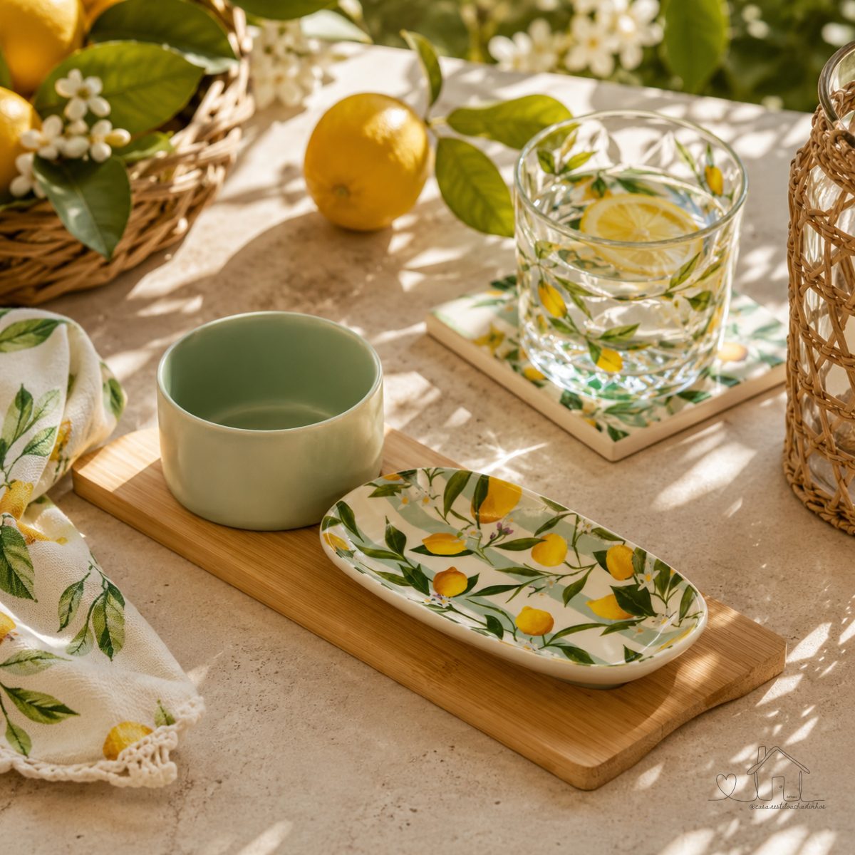 3 Peças para Servir Siciliano 28cm x 10,5cm x 6cm Bambu - Lyor