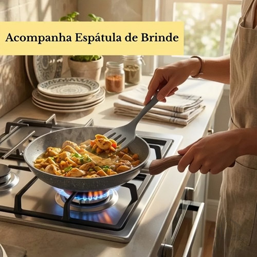 Frigideira De Cerâmica Antiaderente Grande Fogão A Gás Indução Cooktop Elétrico Solar Panela 24cm