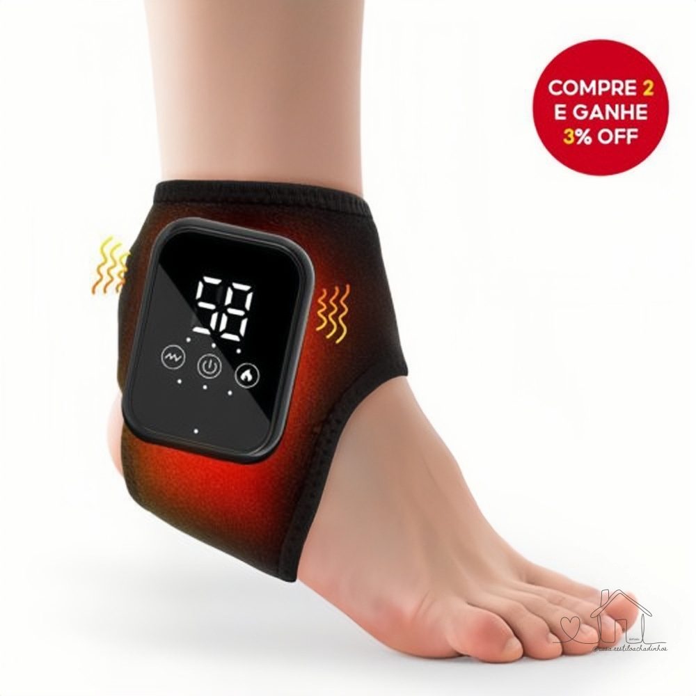 Massageador Elétrico Para Pés  – Terapia Vibratória Aquecida
