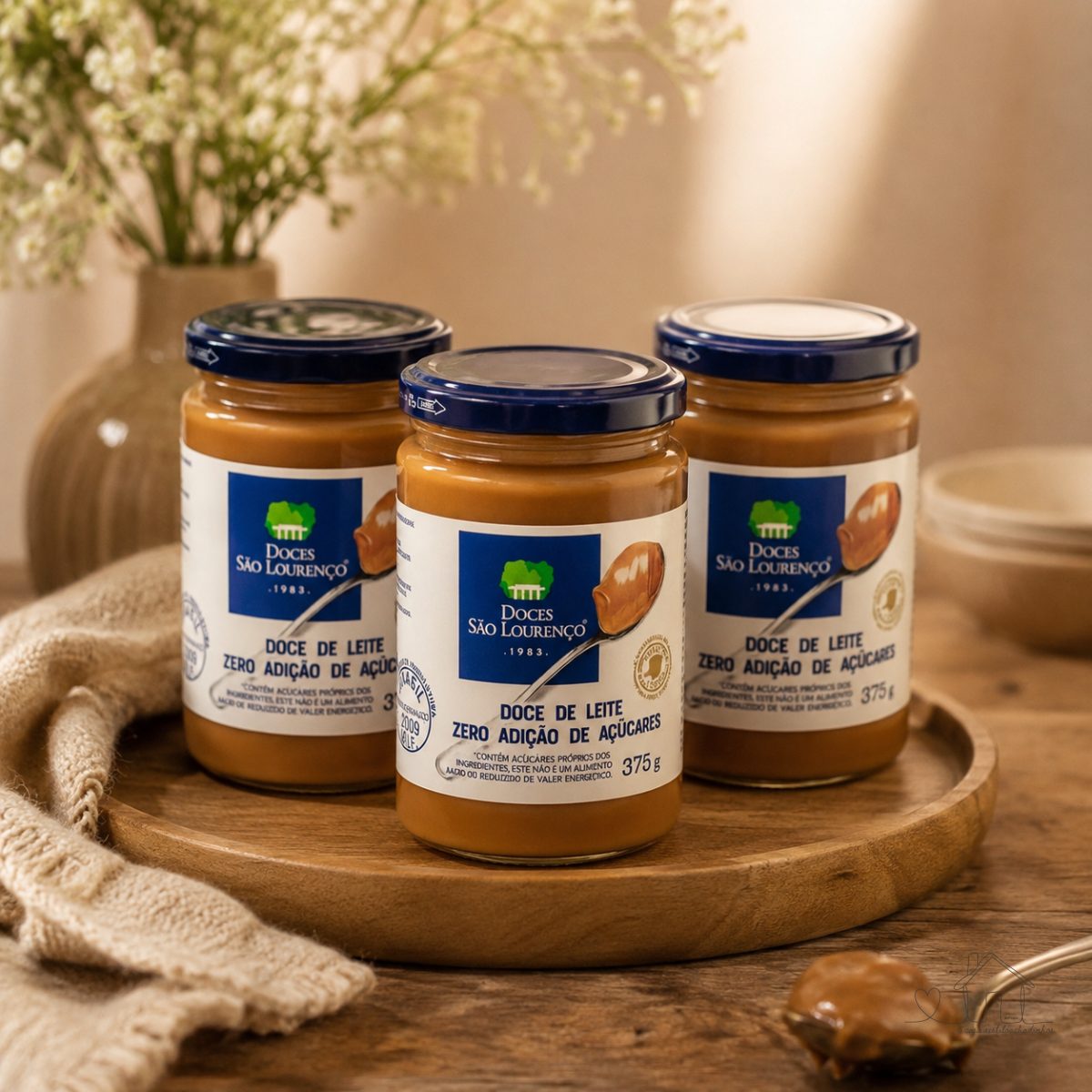 Kit 3x Doce de Leite Puro Diet SÃO LOURENÇO 375g Zero Açucar