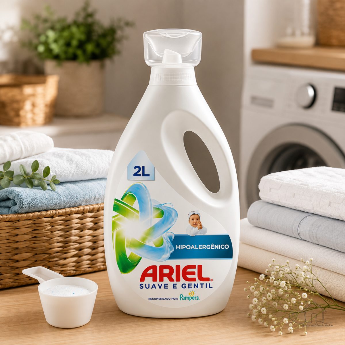 Sabão Líquido Ariel Suave e Gentil 2L