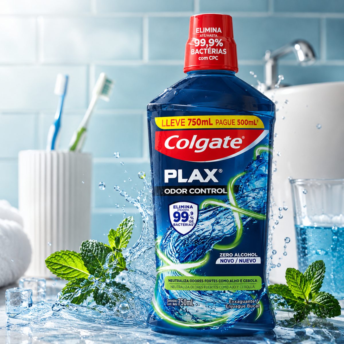 Enxaguante Bucal Colgate Plax Odor Control 750m