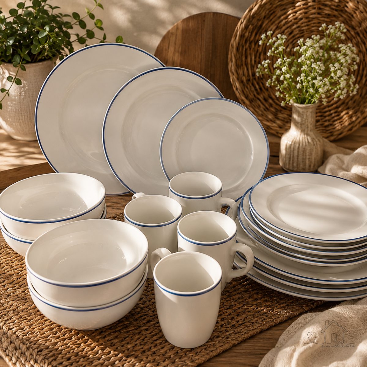 Jogo de Jantar 20 Peças Porcelana Schmidt