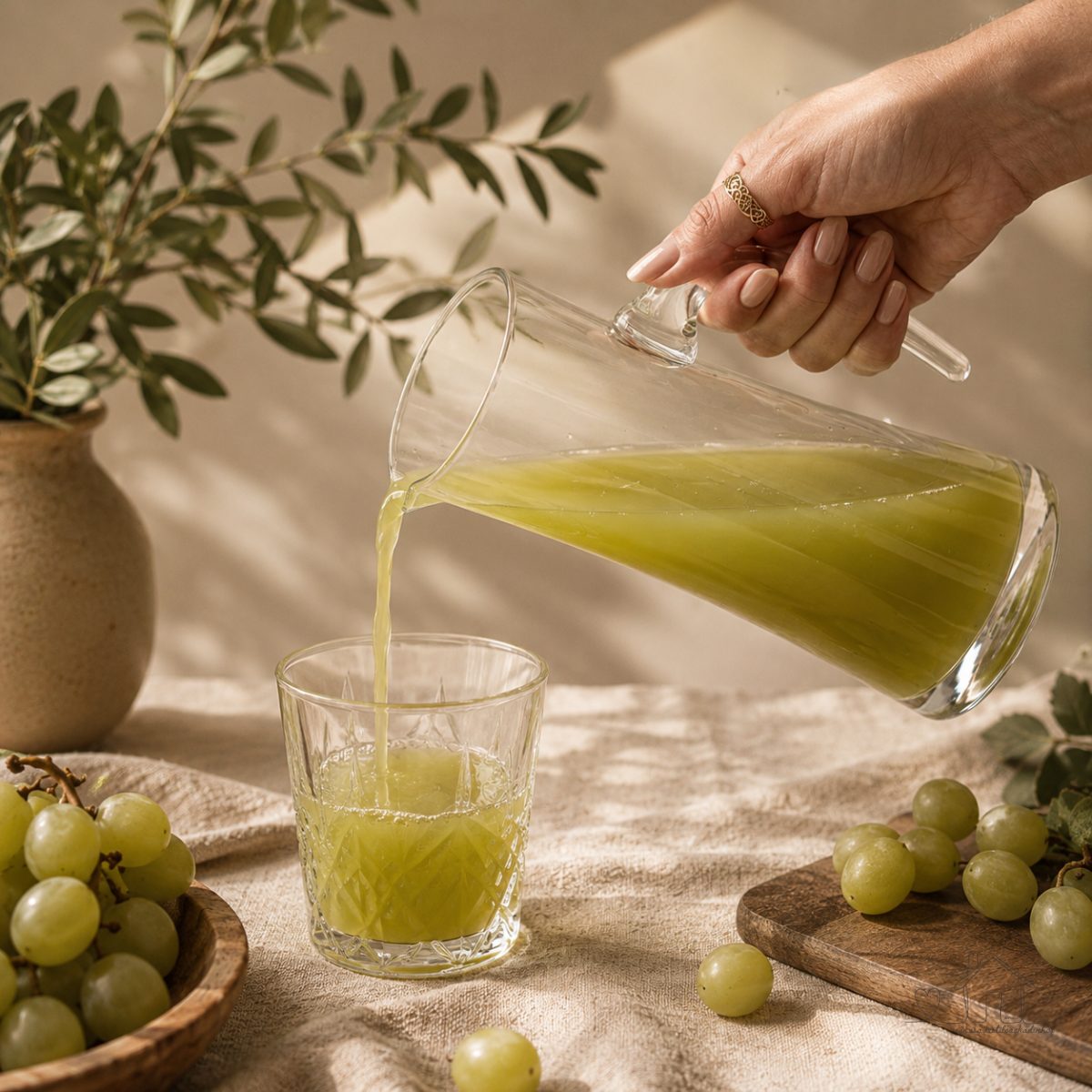 Jarra de Suco Água Cristal Lapidada 1L