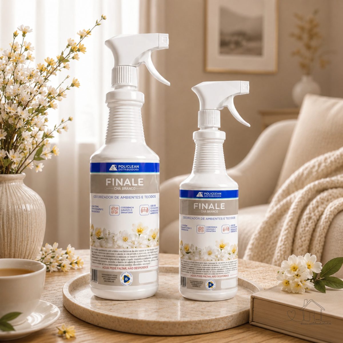 Finale Chá Branco "Cheiro de Rico" Home Spray - Cheirinho Acolhedor Aromatizante Ambientes e Estofados