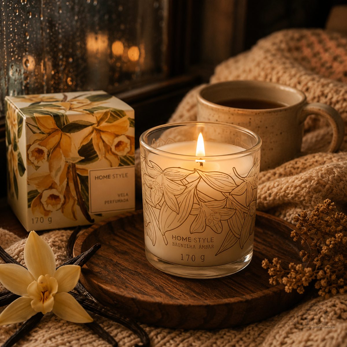 Vela Perfumada Home Style Baunilha Âmbar 170 G