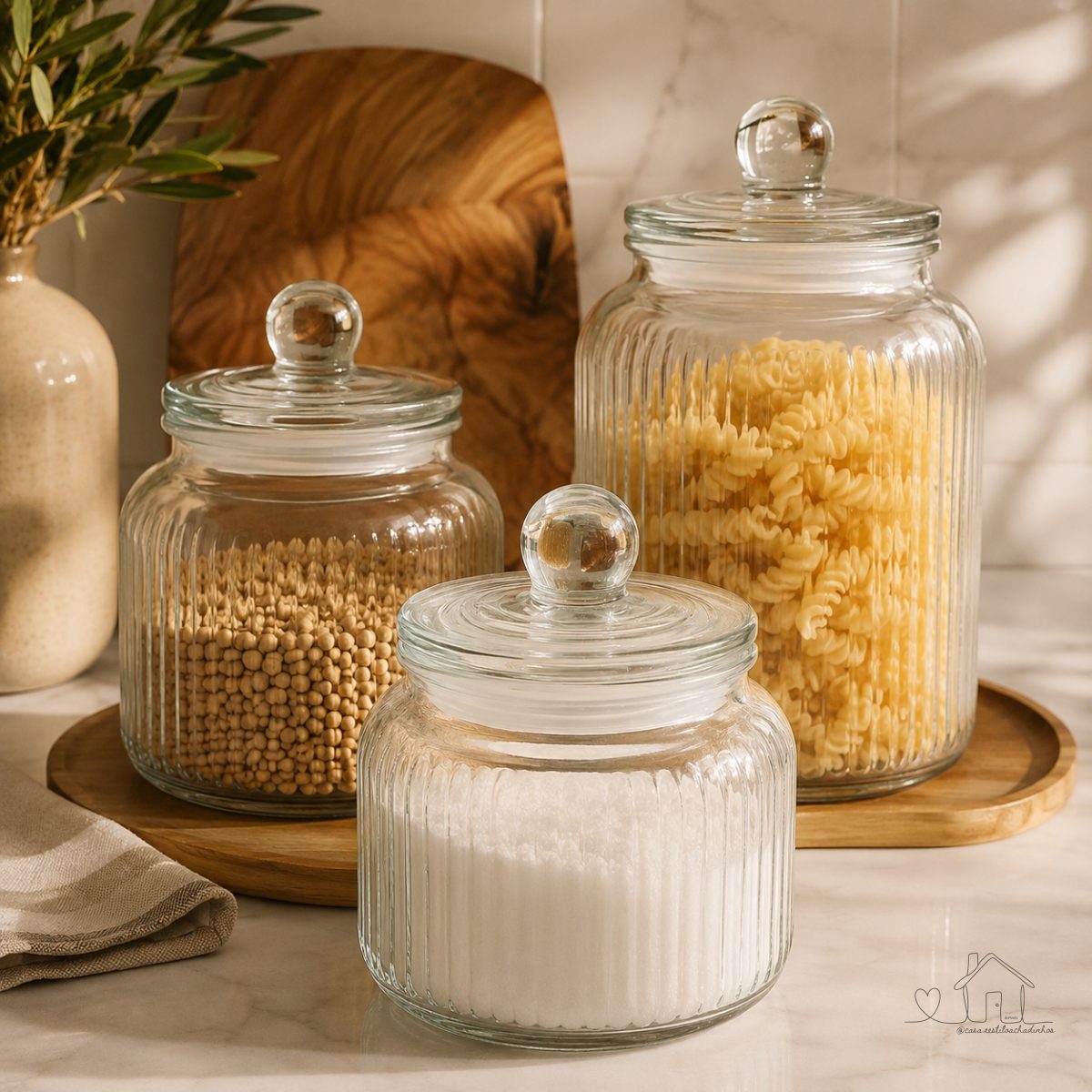 Potes de Vidro Armazenamento de Alimentos - Hermético LYOR (unidade)