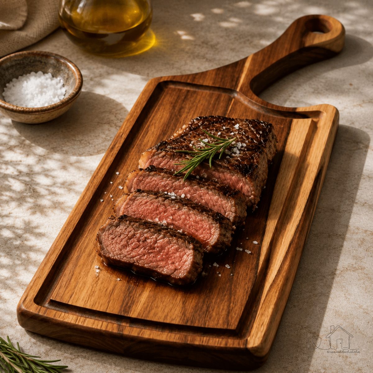 Tábua de Corte 48x15 cm Cozinha Carne Pestiscos Madeira Teca