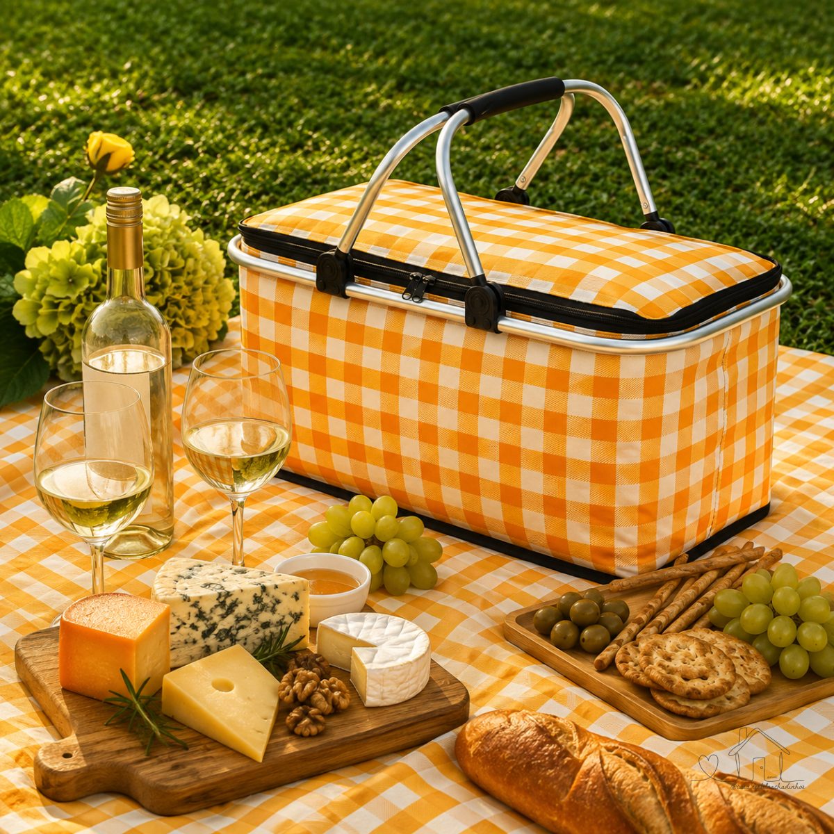 Bolsa Térmica / Cesta Piquenique Praia Camping 30L Retrátil Feito de tecido oxford impermeável e durável