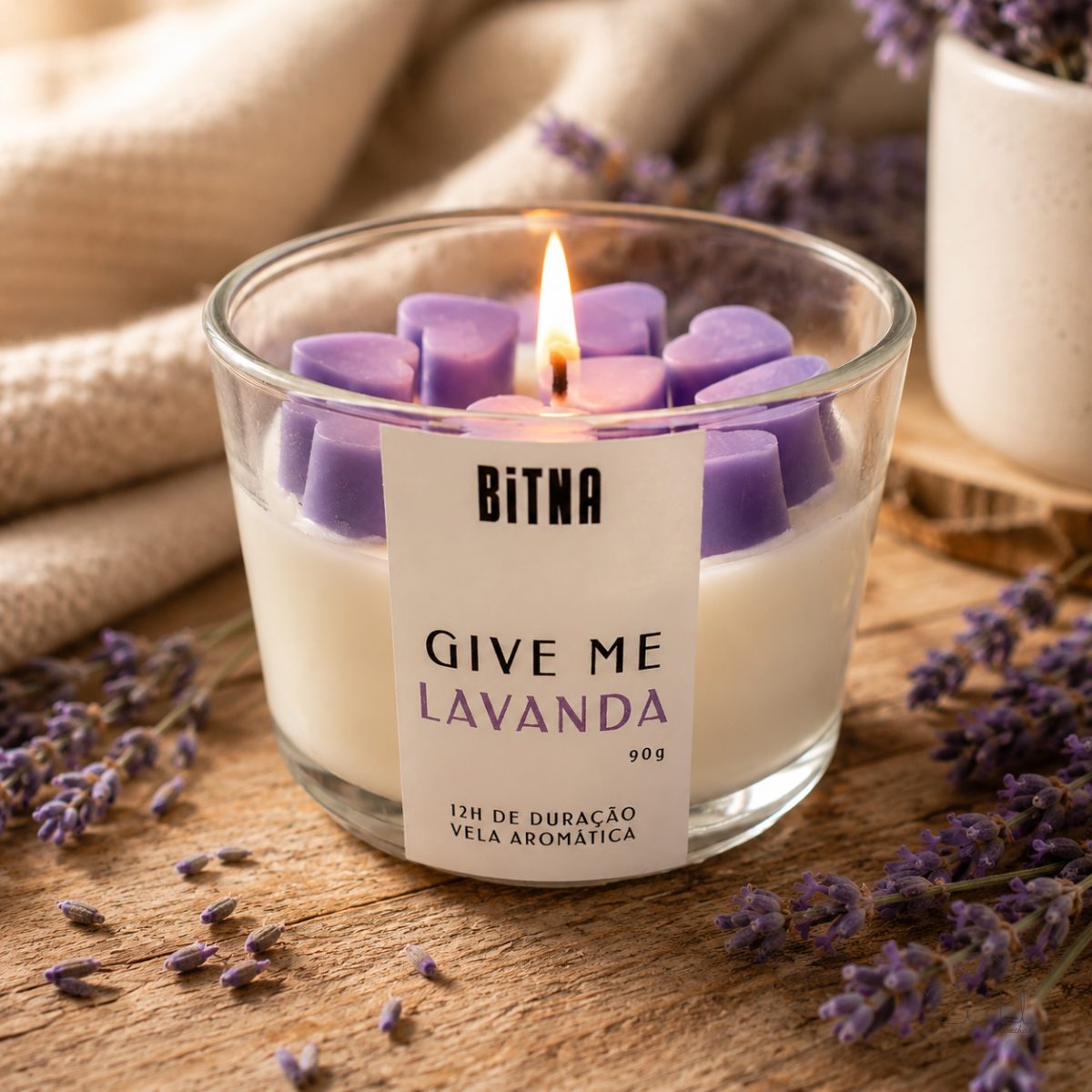 Vela Aromática de Lavanda Perfumada