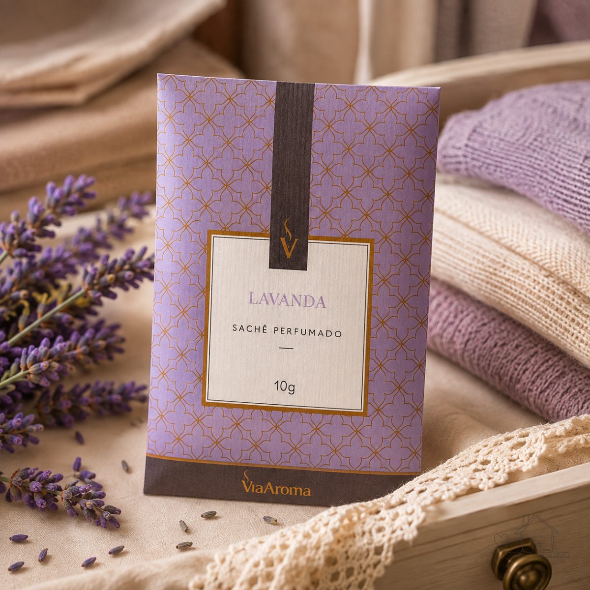 Kit 5 Sachês Perfumado Lavanda Via Aroma - 10g