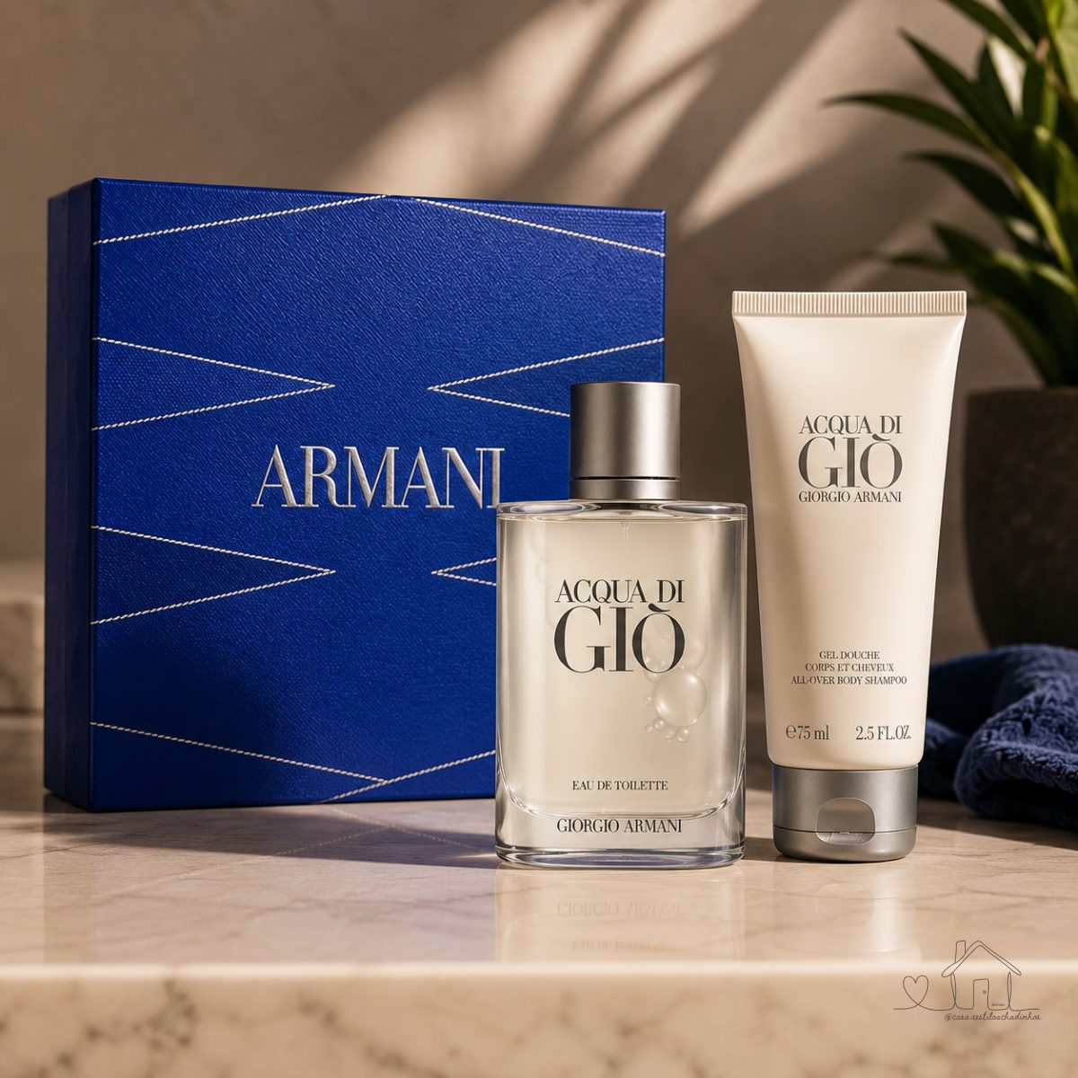 Armani Acqua Di Gio Masculino Eau de Toilette 100ml + Shower Gel 75ml