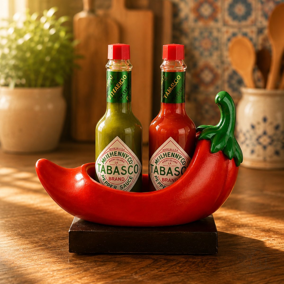 Porta Pimenta Formato Pimenta, Ideal Para Tabasco 60ml (para 2)