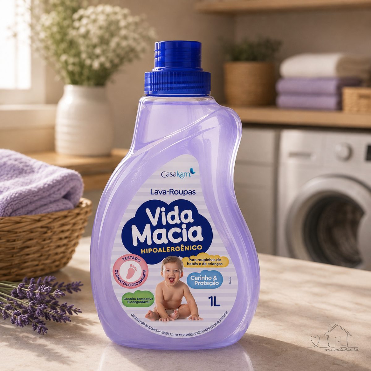 Lava Roupas Líquido Vida Macia 1L