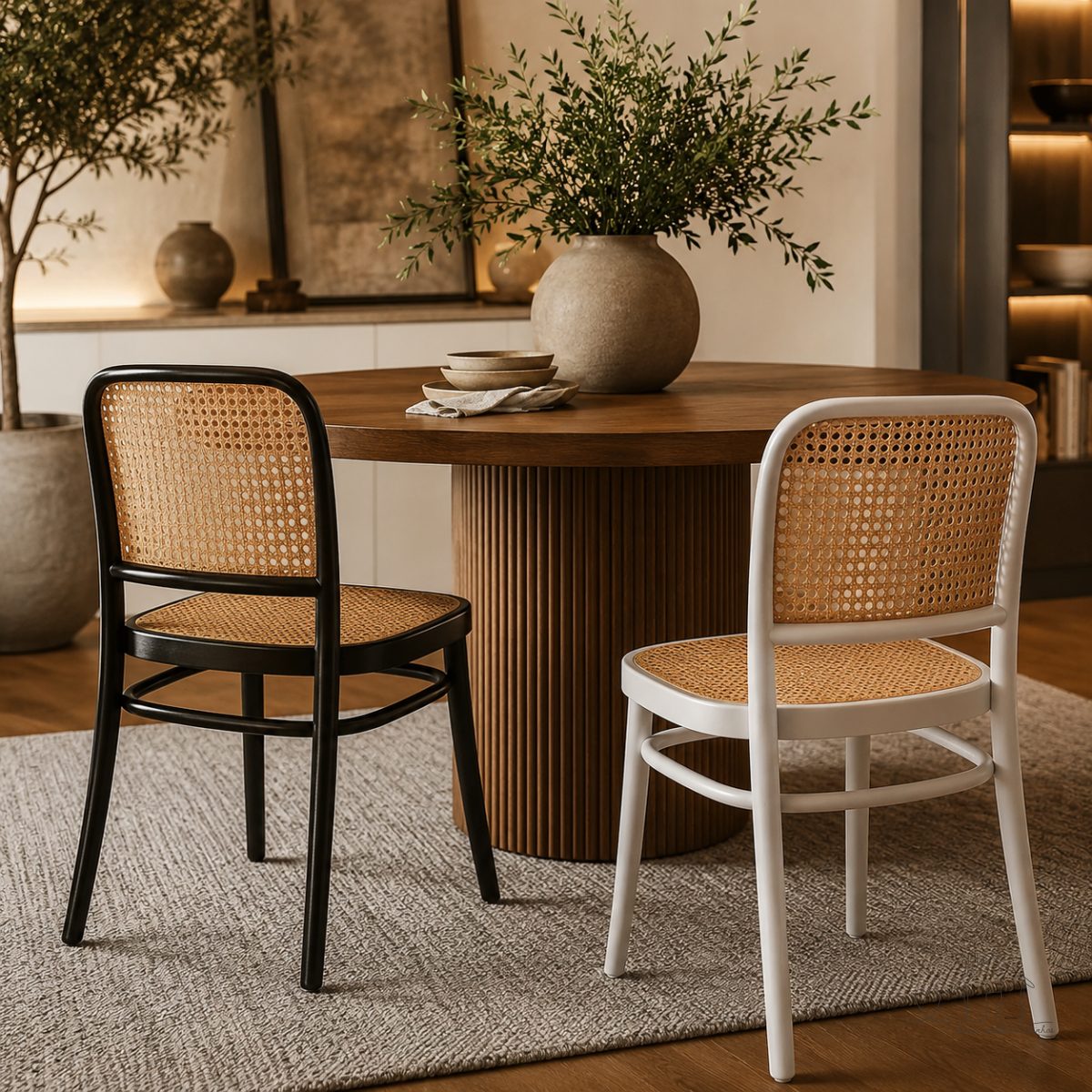 Kit 1 a 4 Cadeiras Rattan Provence | Design Arabesco | Polipropileno | 120kg | Empilháveis
