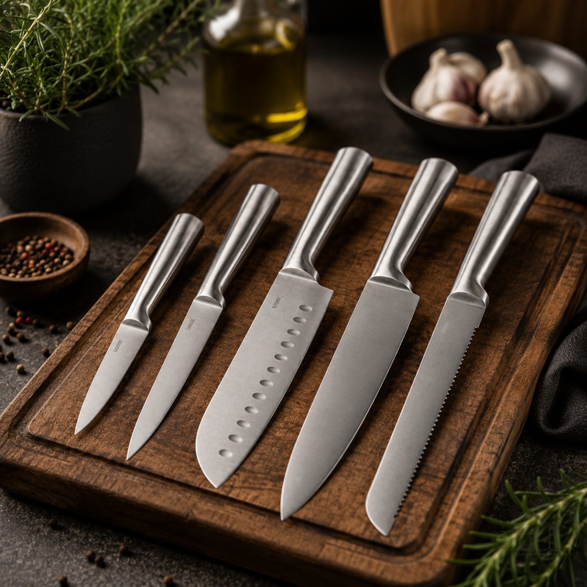 Conjunto Facas Grandes de CozinhaAço Inox High Carbon Steel Original Faca Chef - LUMAI