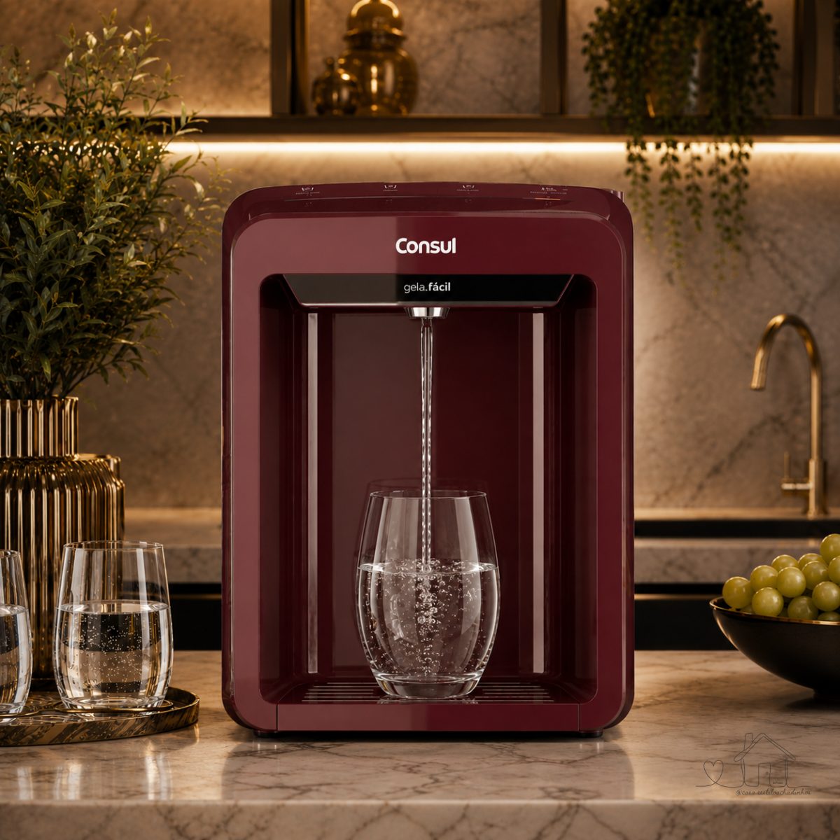 Purificador de Água Consul Eletrônico Touch - Hibisco Bivolt