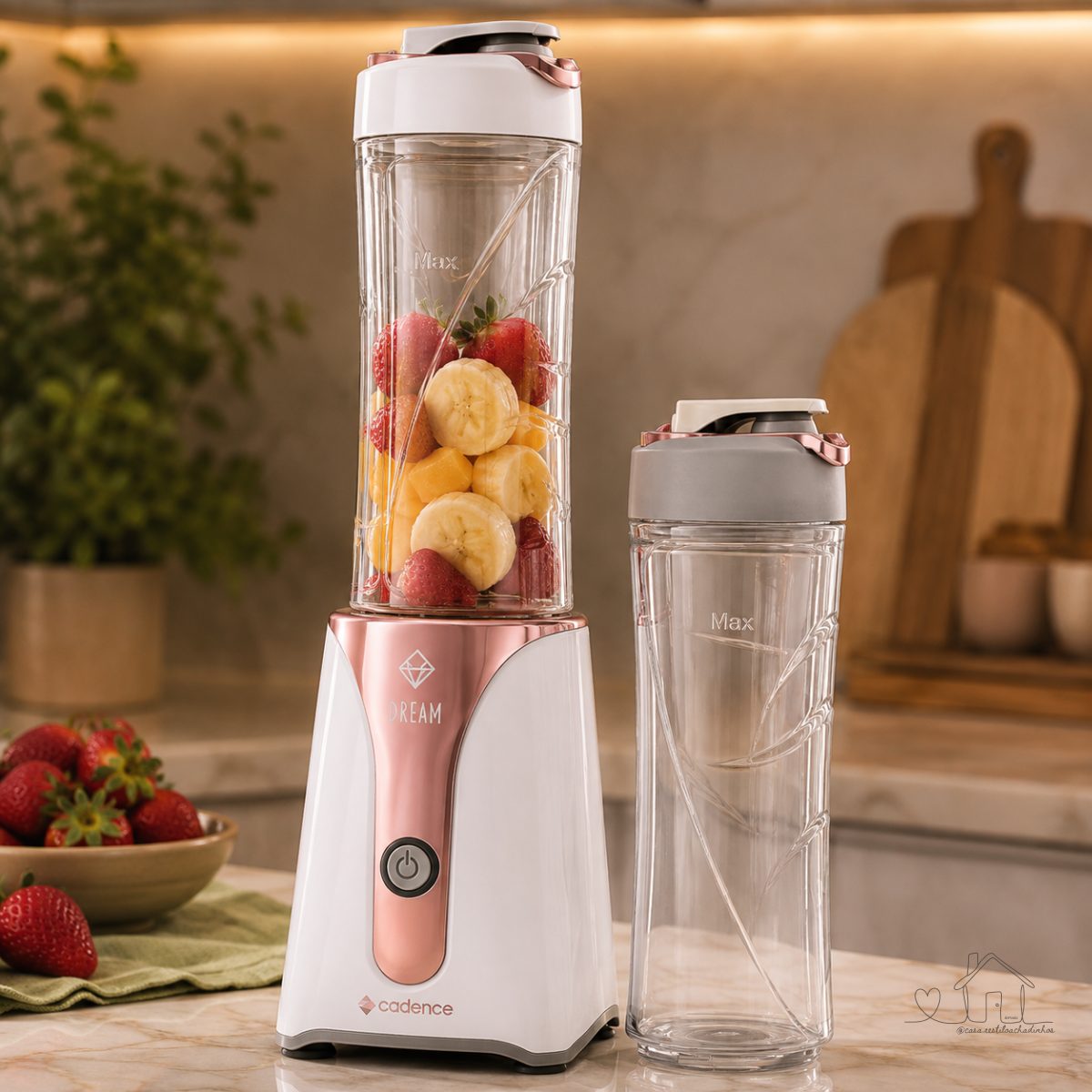 Blender Dream Rosé Gold - 2 Jarras Cadence