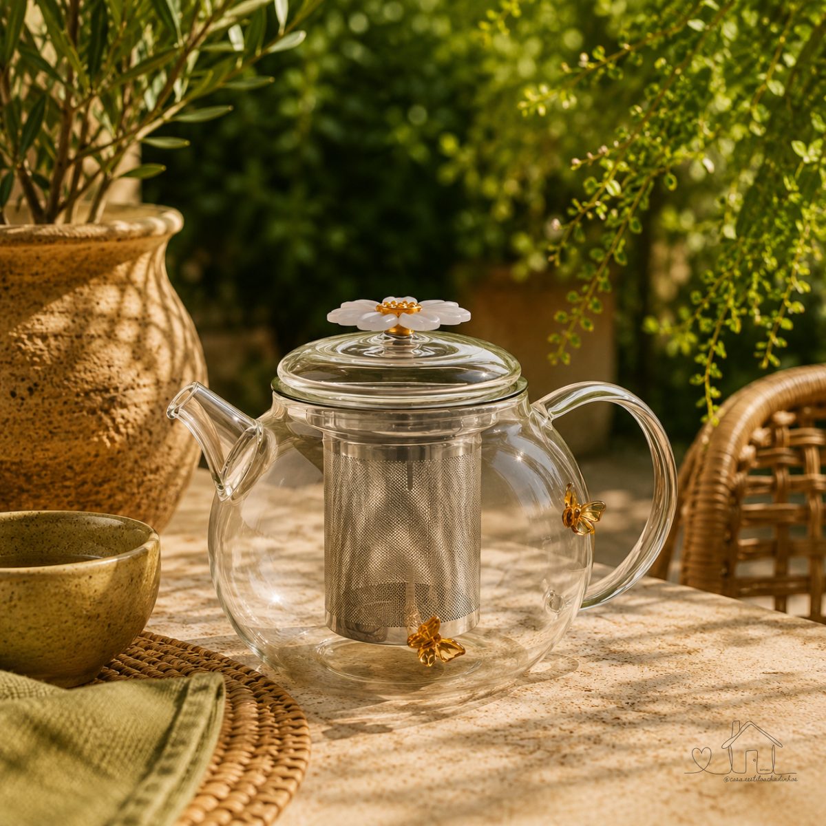Chaleira com Difusor Sun Garden 600ml Vidro Borossilicato - WOLFF