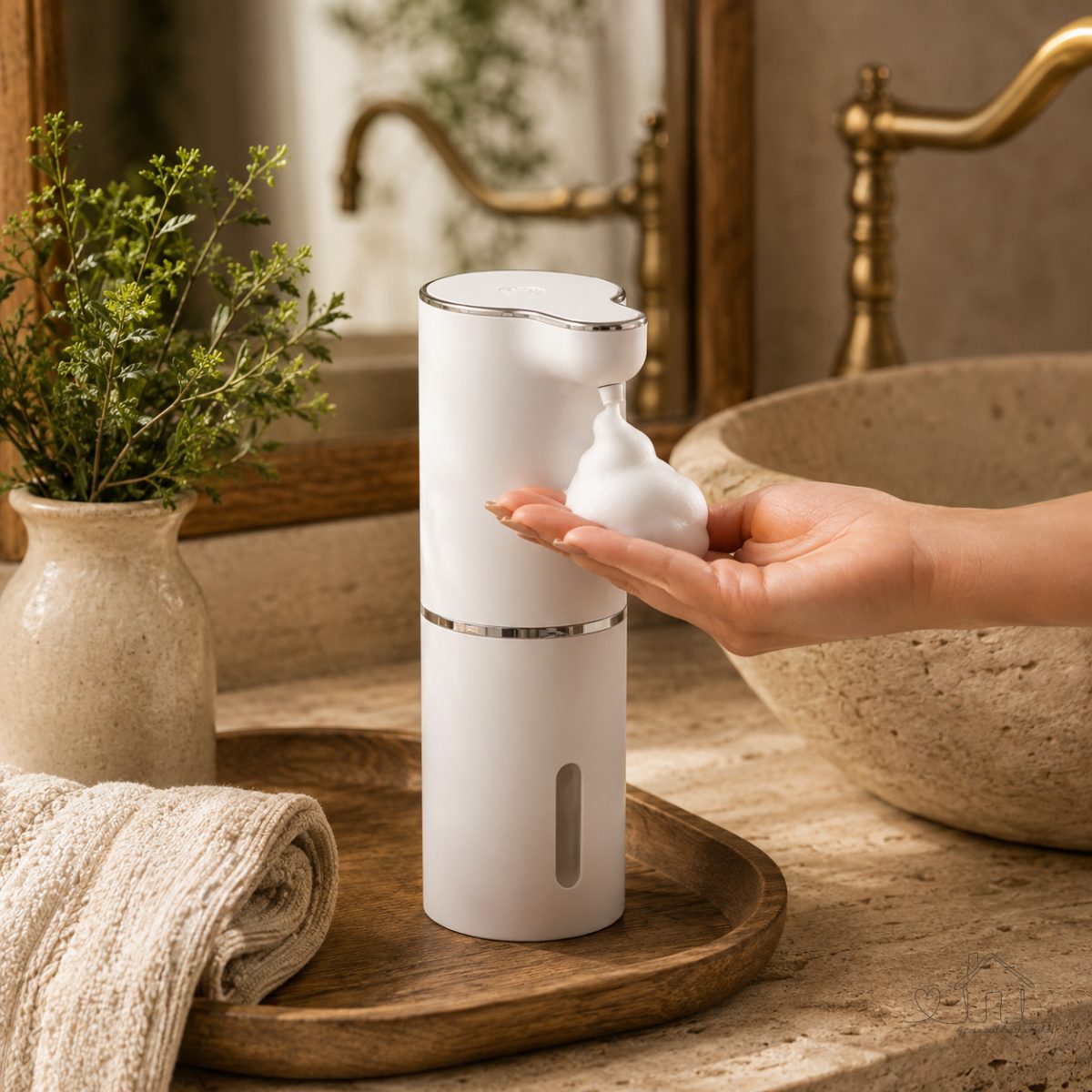 Dispenser Automático de Sabonete com Sensor Recarregável USB 380ML