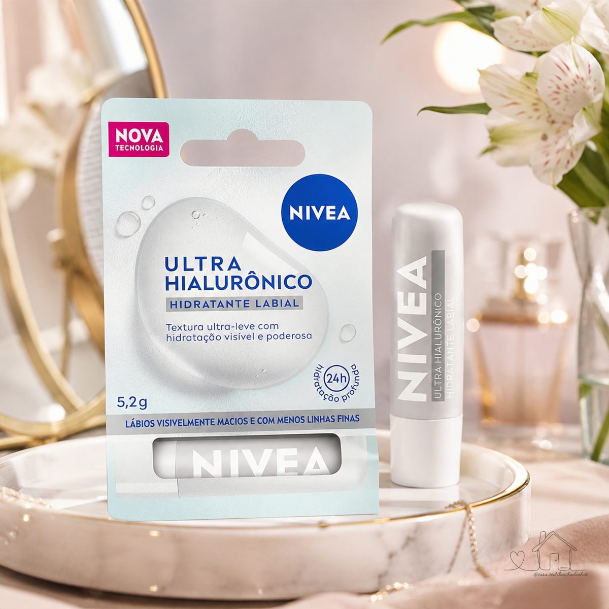 Hidratante Labial Nivea Ultra Hialurônico 5,2g