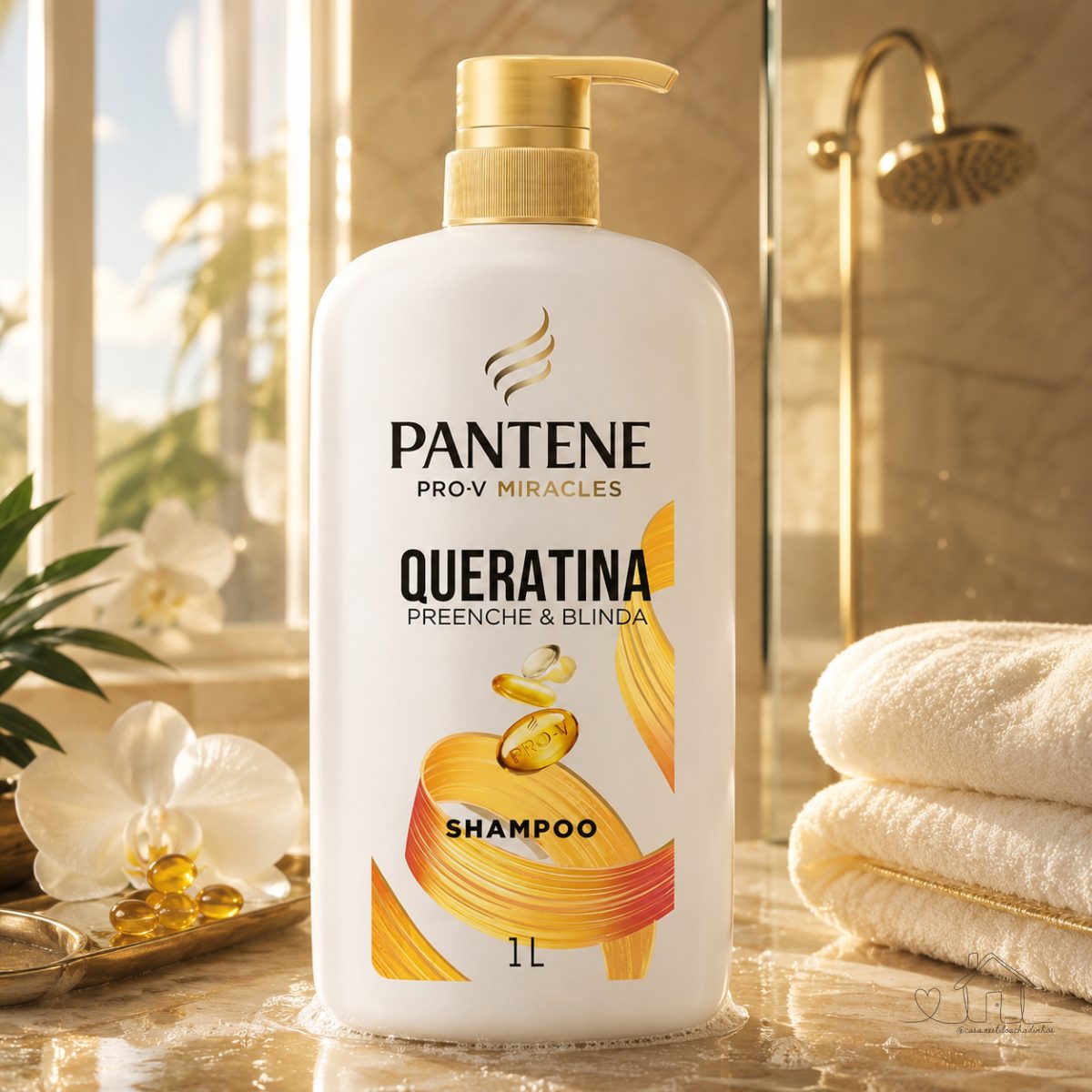 Pantene Pro-V Miracles Shampoo Queratina Preenche e Blinda 1L