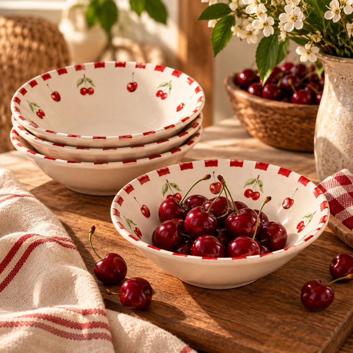 Kit de 6 Bowls/tigela 15,5cm Cereja Amarena