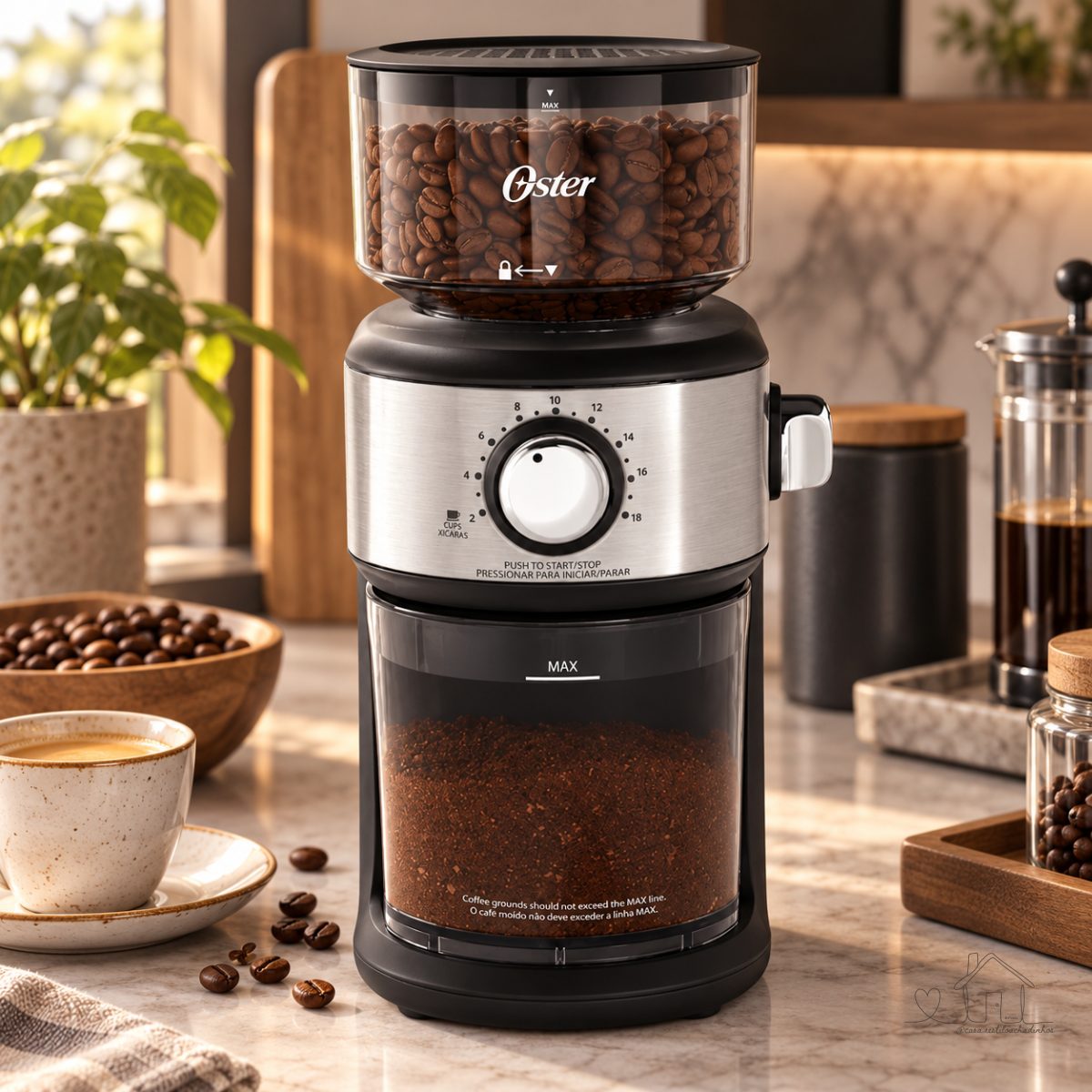 Moedor de Café Automático Oster Precision com 18 níveis