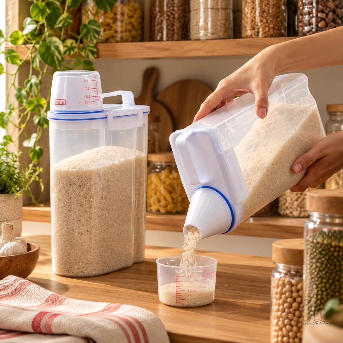 Pote Hermético 2.5L com Copo Medidor Bico Dosador Multiuso