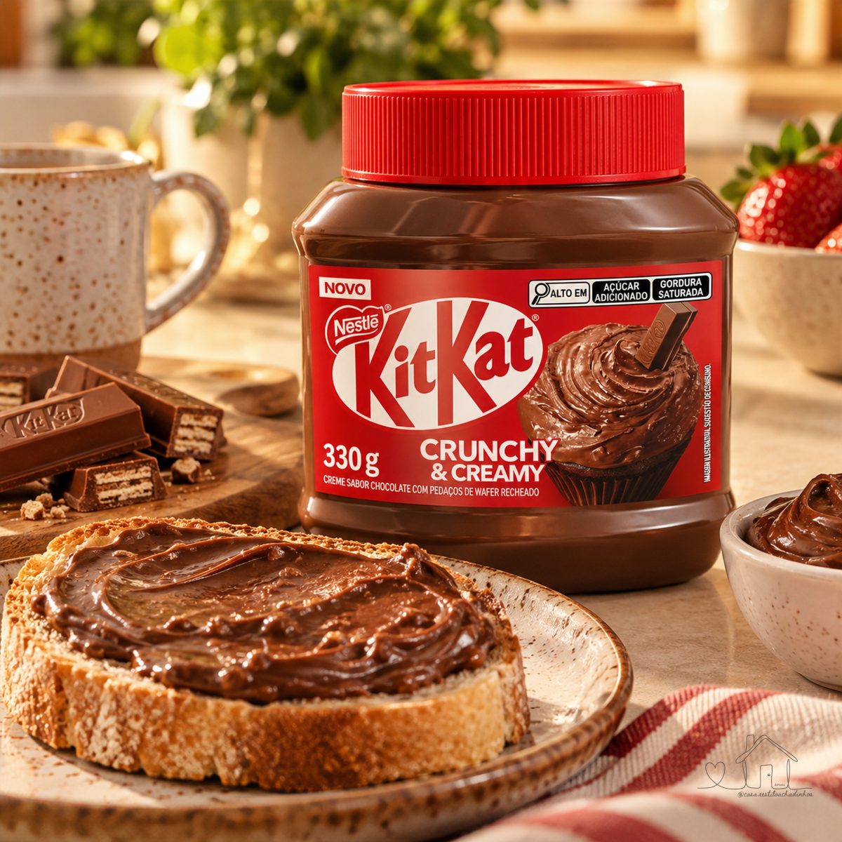 KitKat Creme Crocante de Chocolate – Pasta para Passar, 330 g