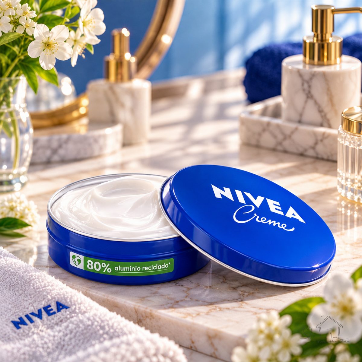 NIVEA Creme Hidratante Lata 56g, Hidratação Profunda 24h